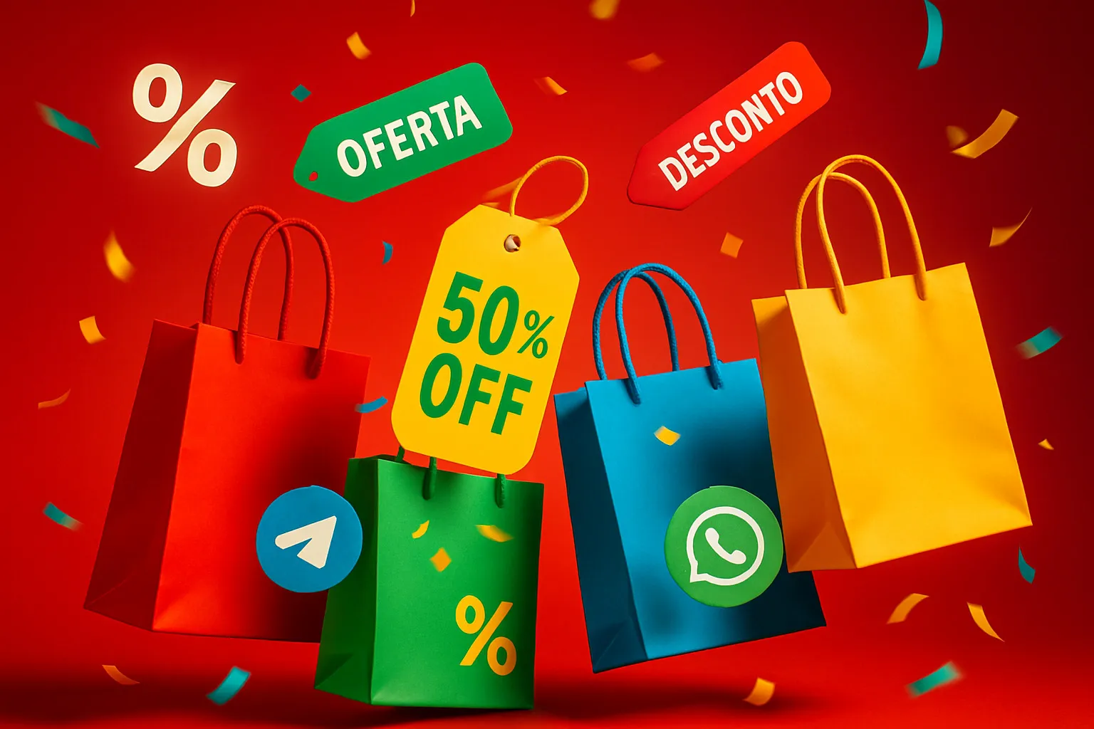 Celular mostrando promoções do Pechincha Vip